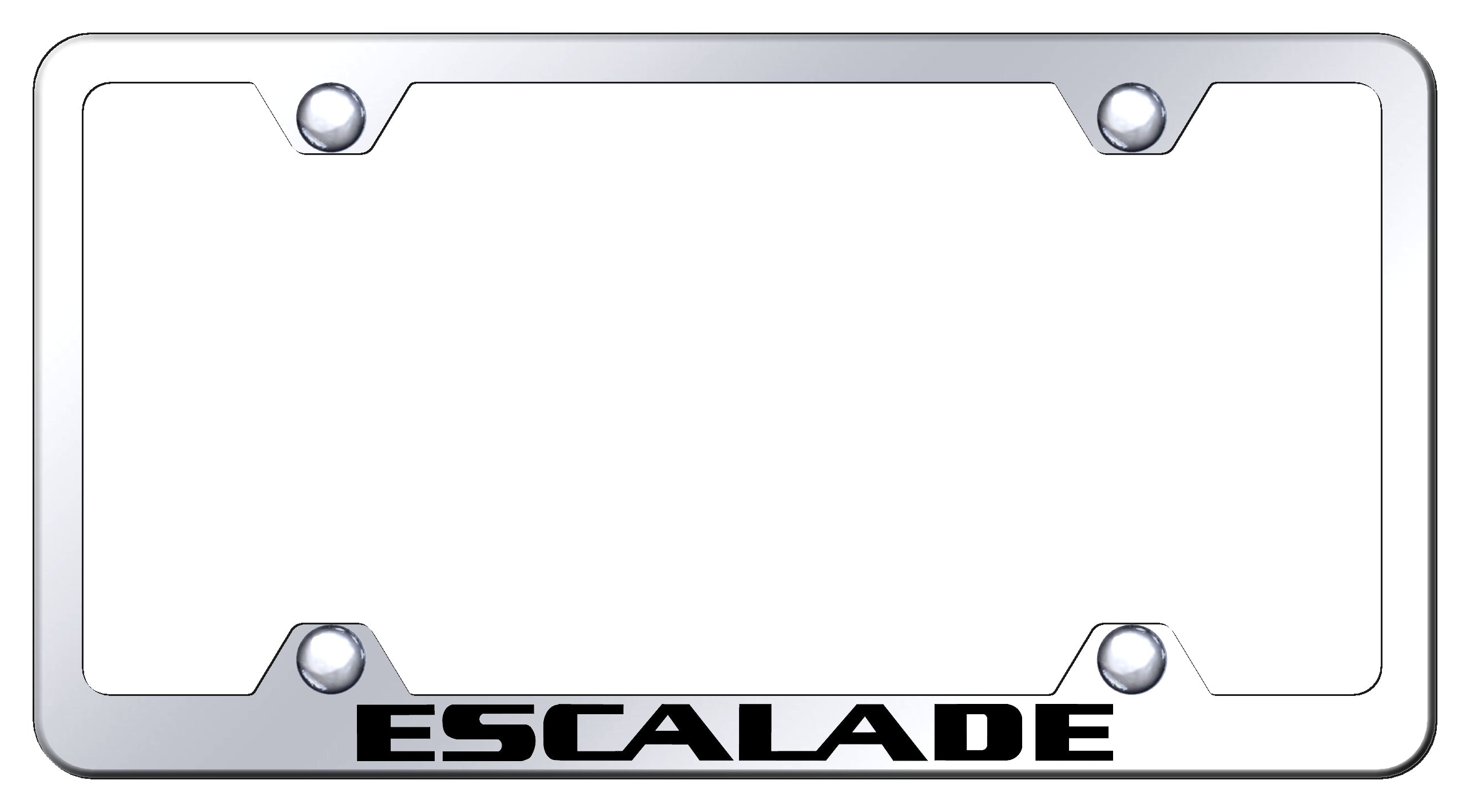 Escalade Steel Wide Body Frame - Laser Etched Mirrored