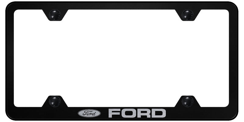 Ford Steel Wide Body Frame - Laser Etched Black