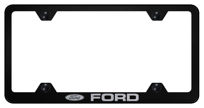 Ford Steel Wide Body Frame - Laser Etched Black