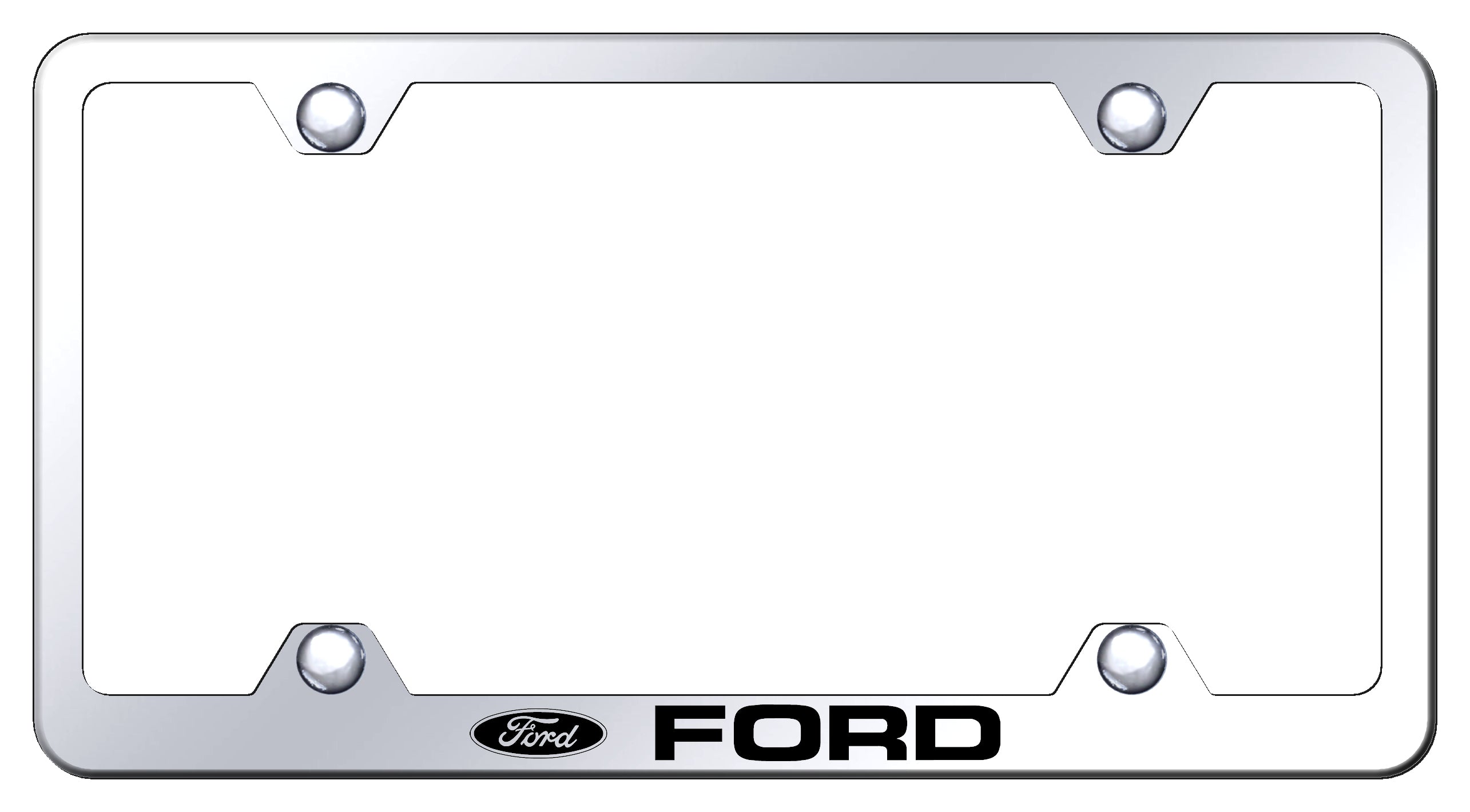 Ford Steel Wide Body Frame - Laser Etched Mirrored