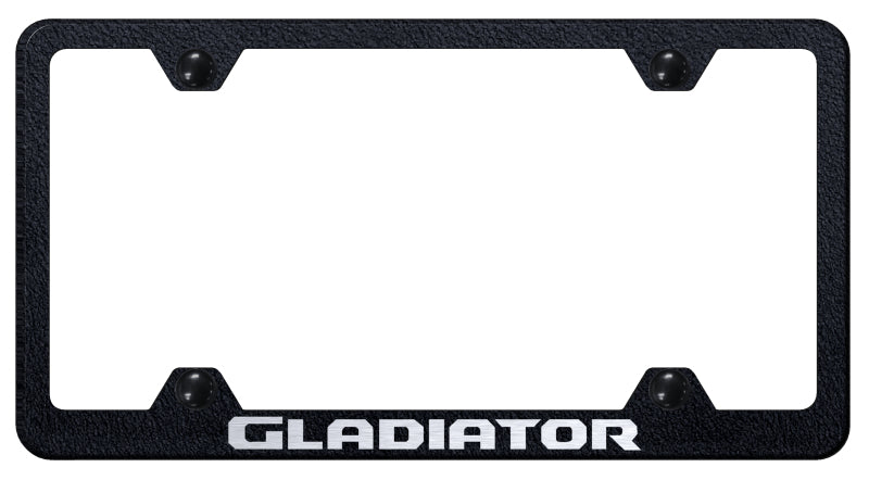 Gladiator Steel Wide Body Frame - Laser Etched Rugged Black
