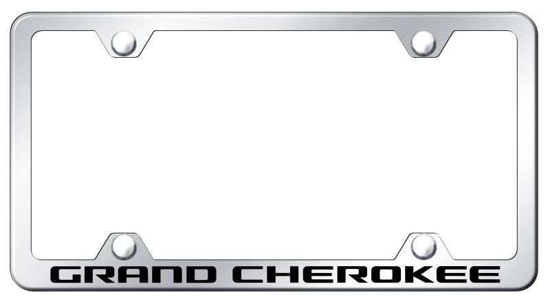 Grand Cherokee Steel Wide Body Frame - Laser Etched Mirrored