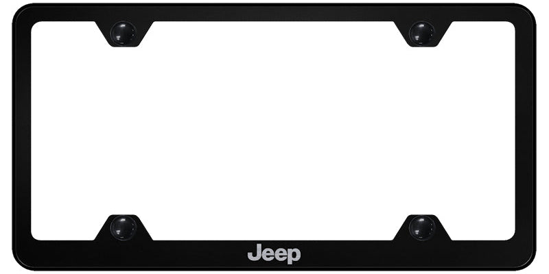 Jeep Steel Wide Body Frame - Laser Etched Black