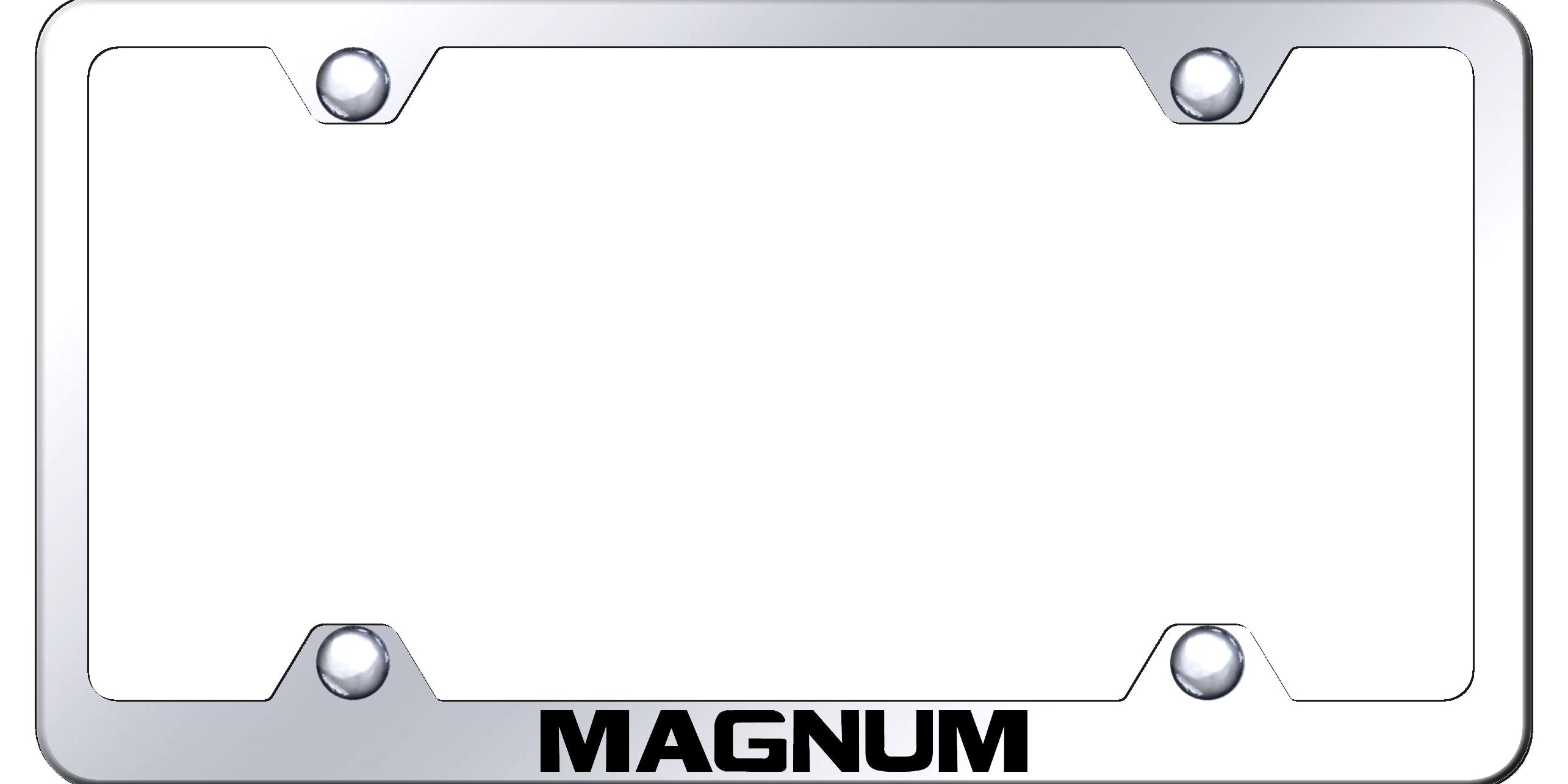 Magnum Steel Wide Body Frame - Laser Etched Mirrored