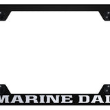 Marine Dad Steel Wide Body Frame - Laser Etched Black