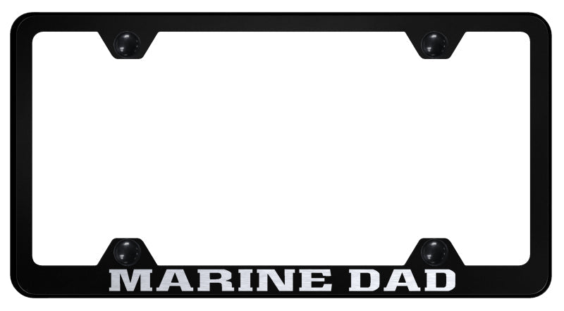 Marine Dad Steel Wide Body Frame - Laser Etched Black