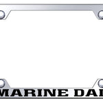 Marine Dad Steel Wide Body Frame - Laser Etched Mirrored