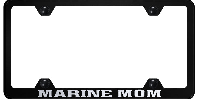 Marine Mom Steel Wide Body Frame - Laser Etched Black