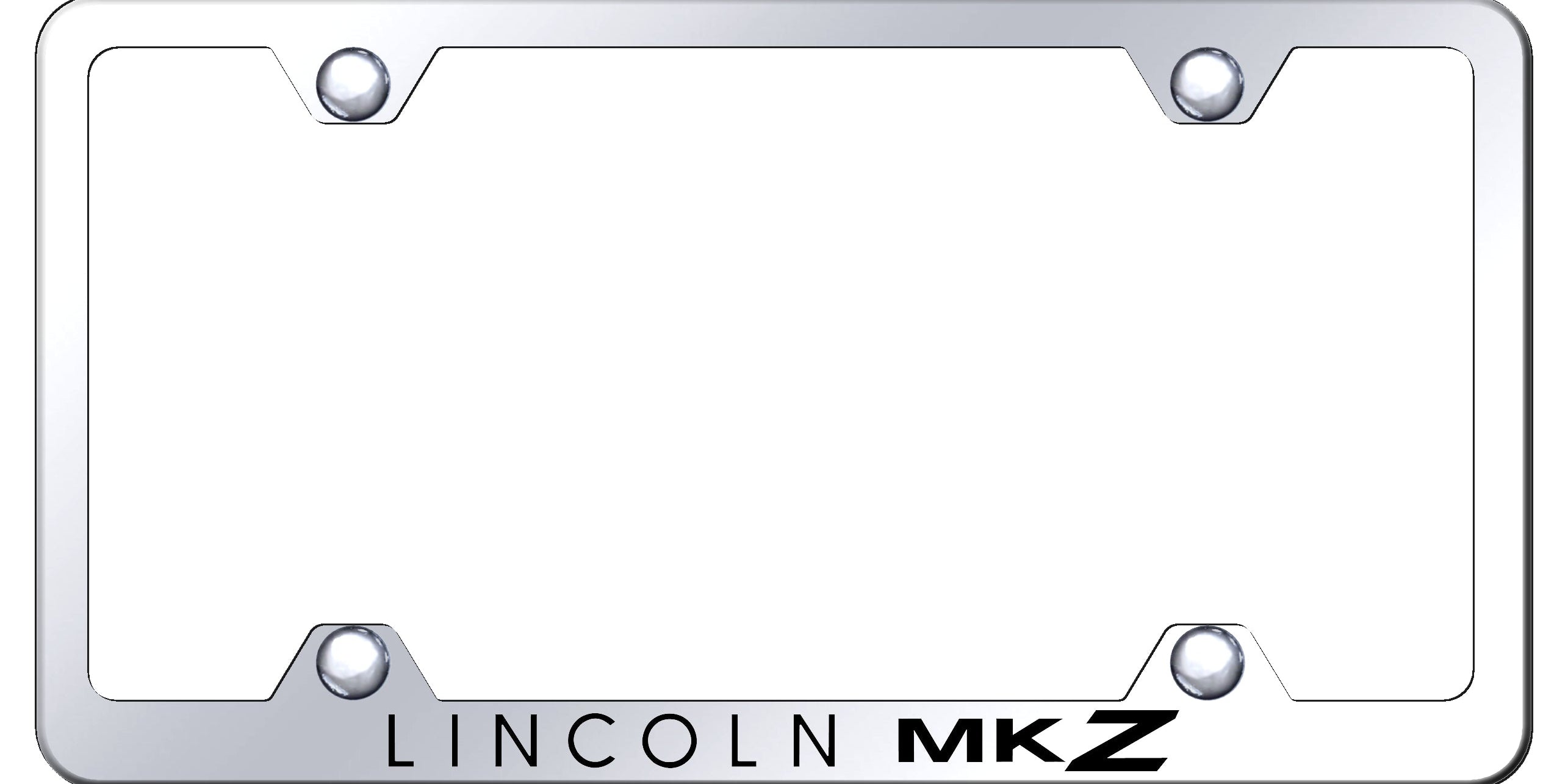 MKZ Steel Wide Body Frame - Laser Etched Mirrored