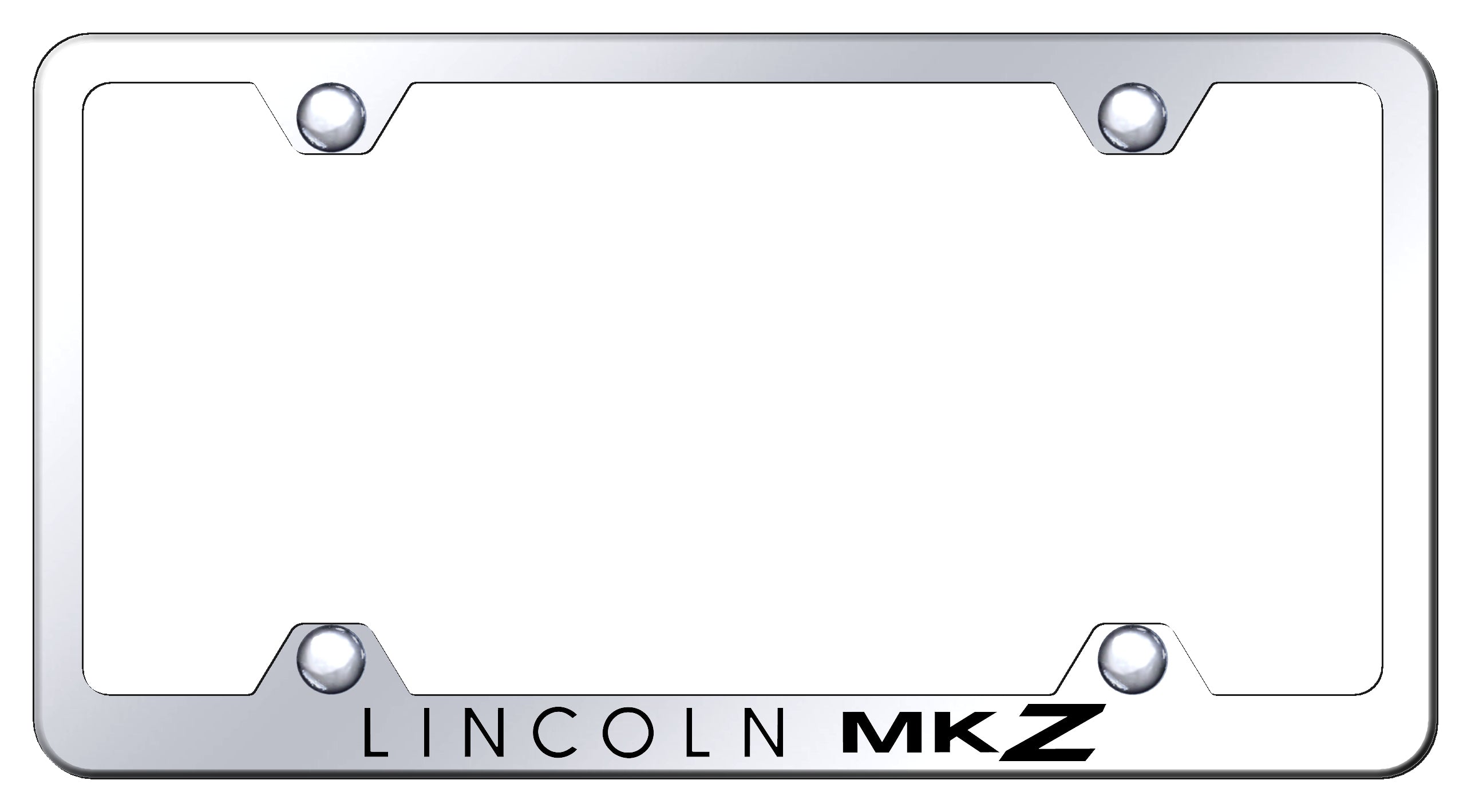 MKZ Steel Wide Body Frame - Laser Etched Mirrored