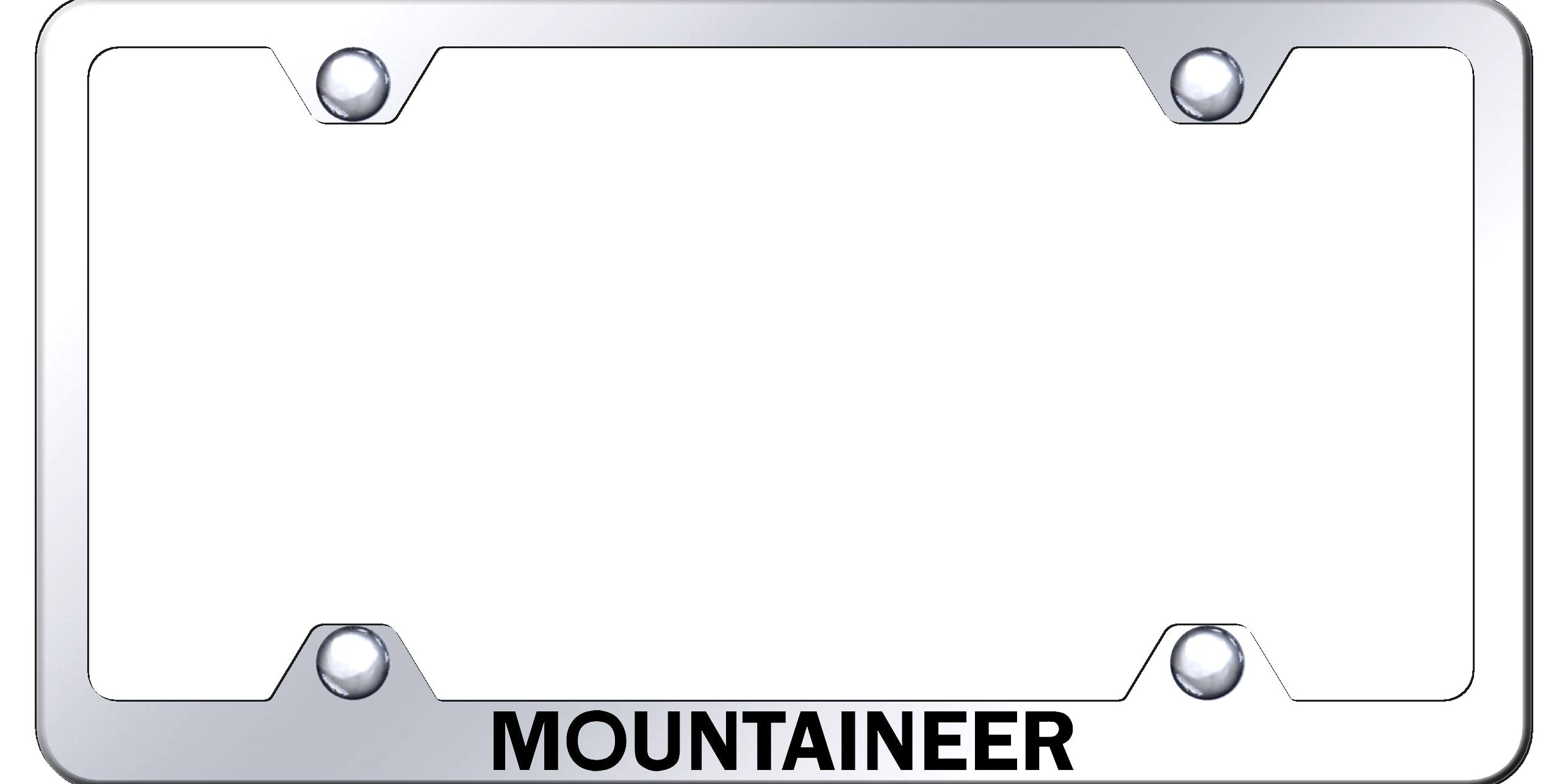 Mountaineer Steel Wide Body Frame - Laser Etched Mirrored