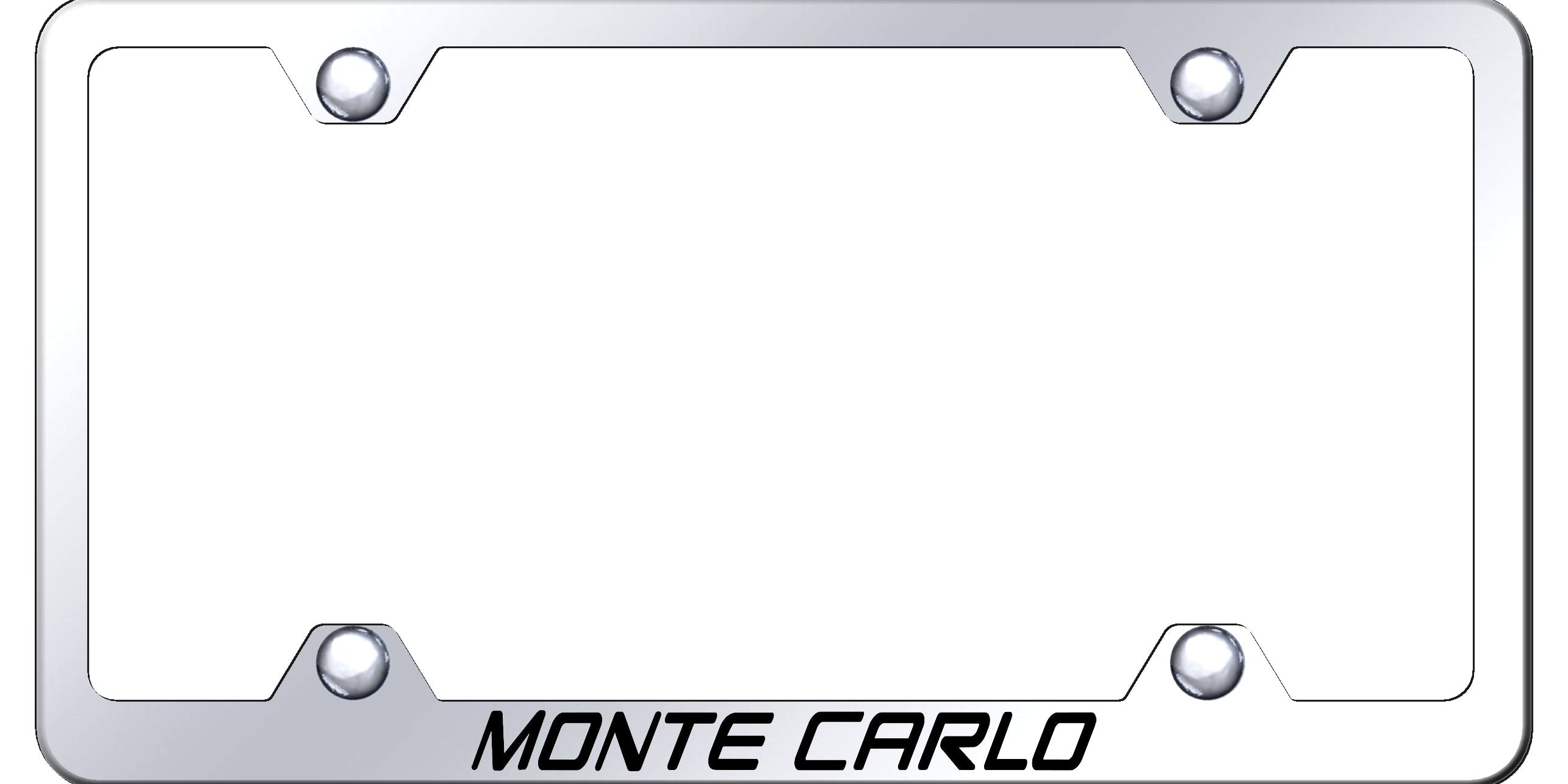 Monte Carlo Steel Wide Body Frame - Laser Etched Mirrored