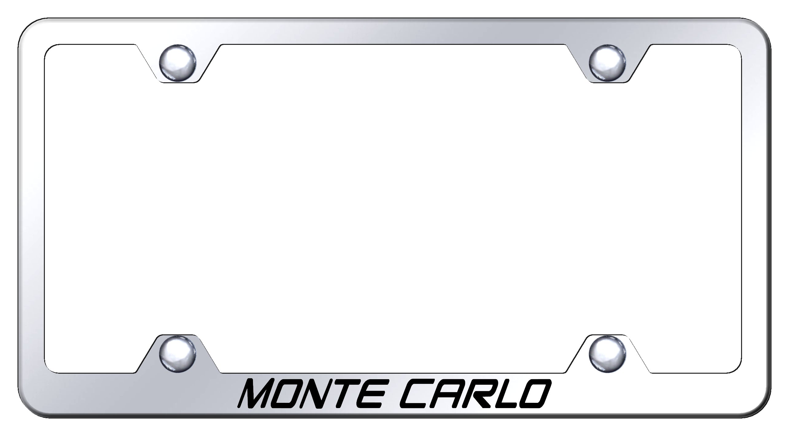 Monte Carlo Steel Wide Body Frame - Laser Etched Mirrored