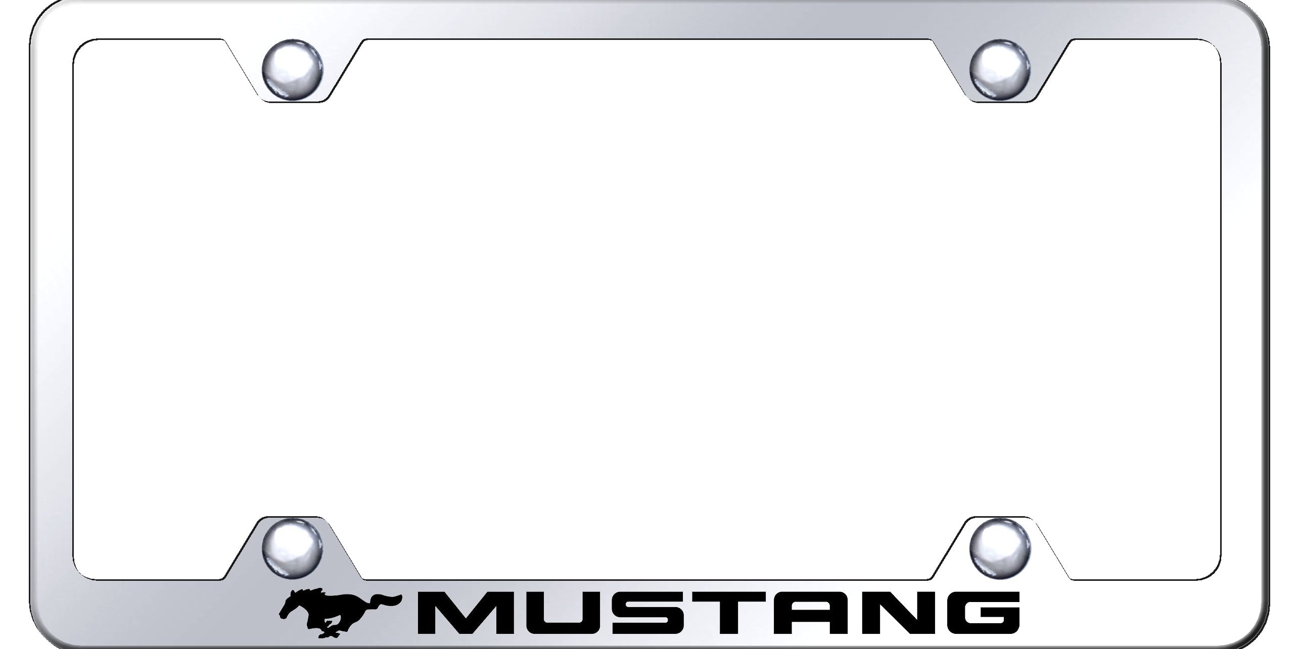 Mustang Steel Wide Body Frame - Laser Etched Mirrored