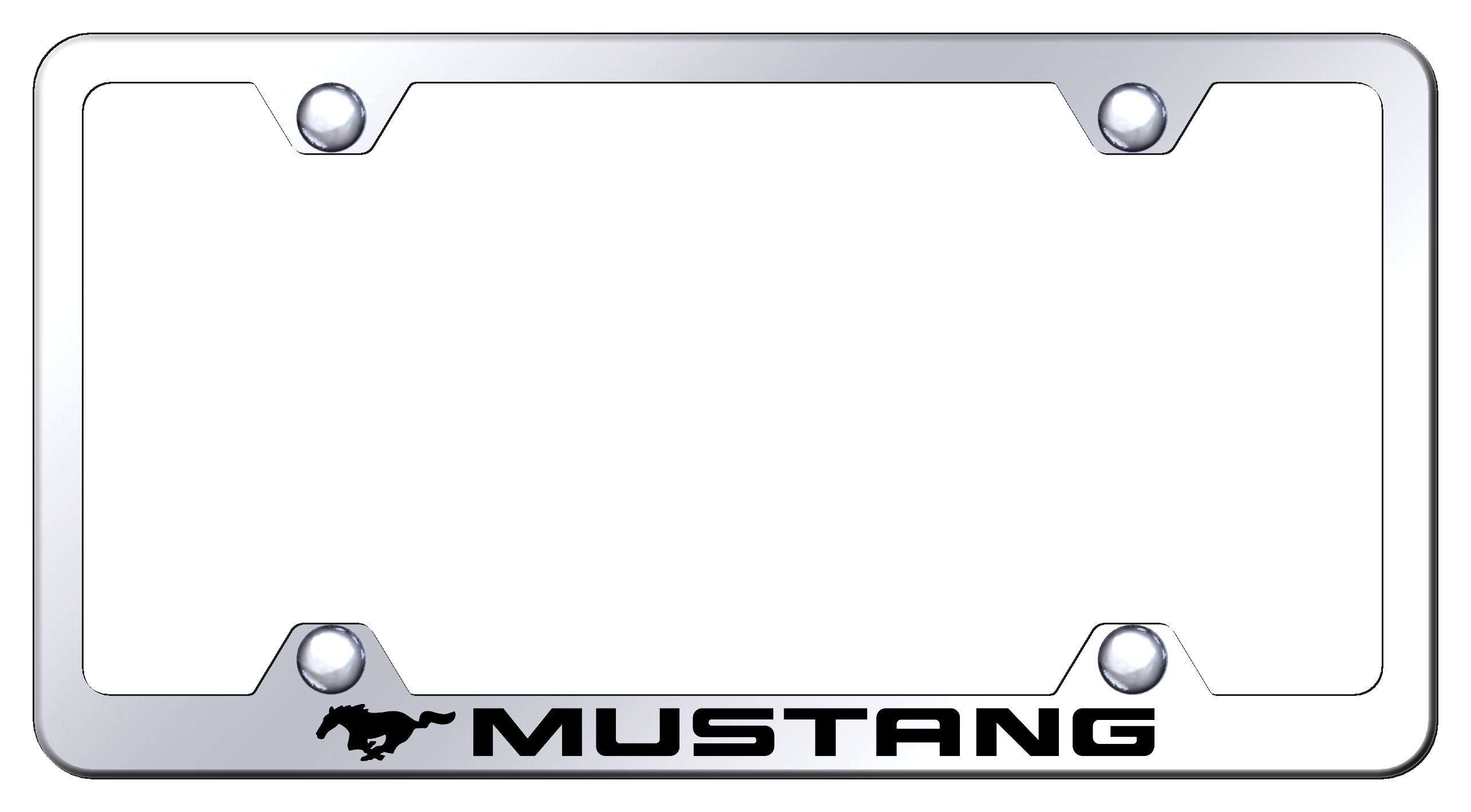 Mustang Steel Wide Body Frame - Laser Etched Mirrored