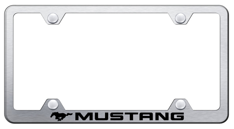 Mustang Steel Wide Body Frame - Laser Etched Brushed