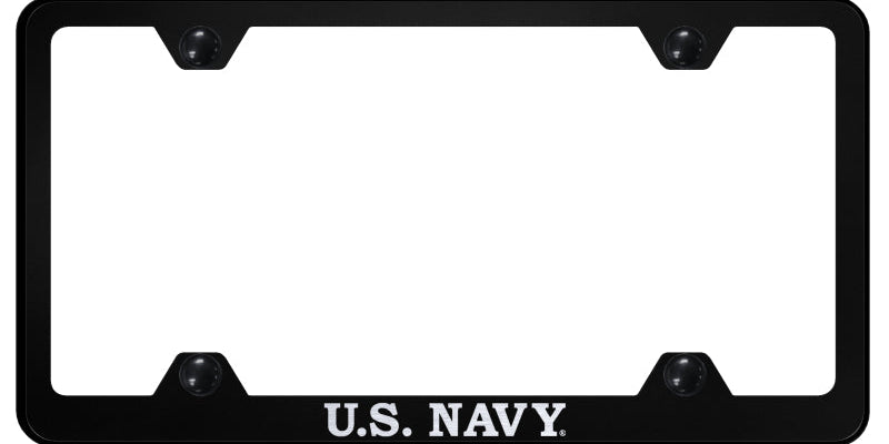 U.S. Navy Steel Wide Body Frame - Laser Etched Black