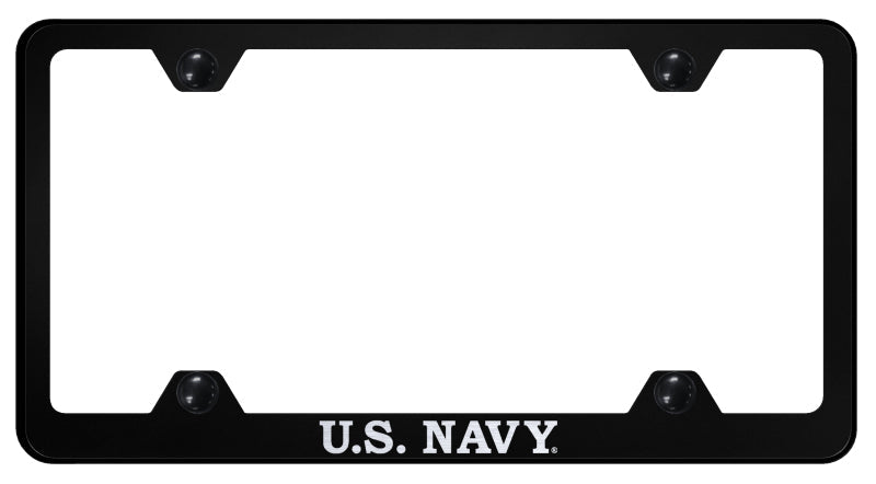 U.S. Navy Steel Wide Body Frame - Laser Etched Black