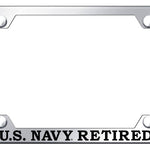 U.S. Navy Retired Steel Wide Body Frame - Etched Mirrored