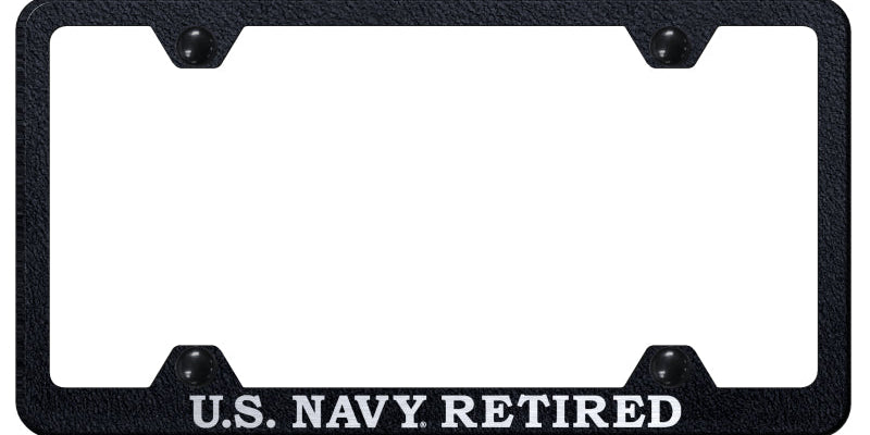 U.S. Navy Retired Steel Wide Body Frame - Etched Rugged