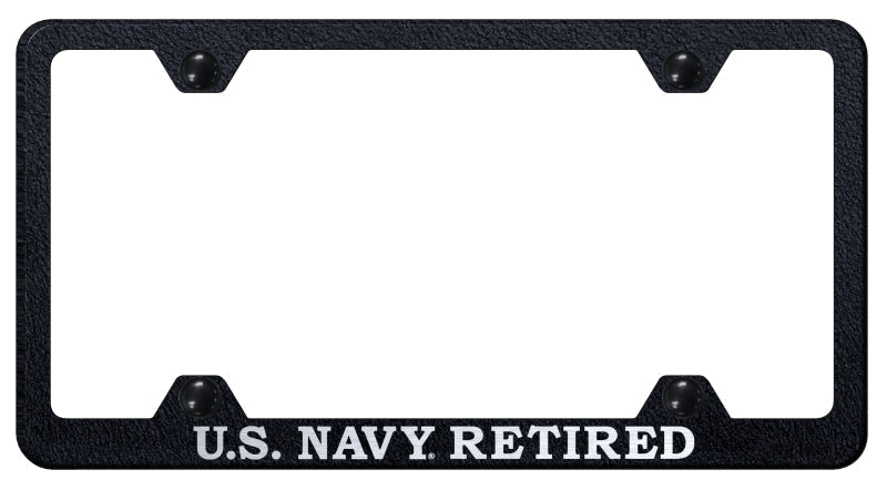 U.S. Navy Retired Steel Wide Body Frame - Etched Rugged