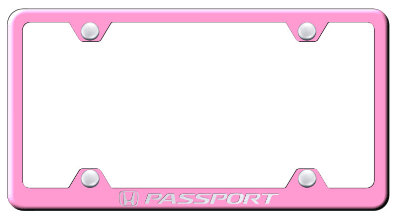 Passport Steel Wide Body Frame - Laser Etched Pink