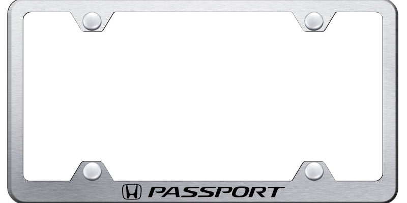 Passport Steel Wide Body Frame - Laser Etched Brushed