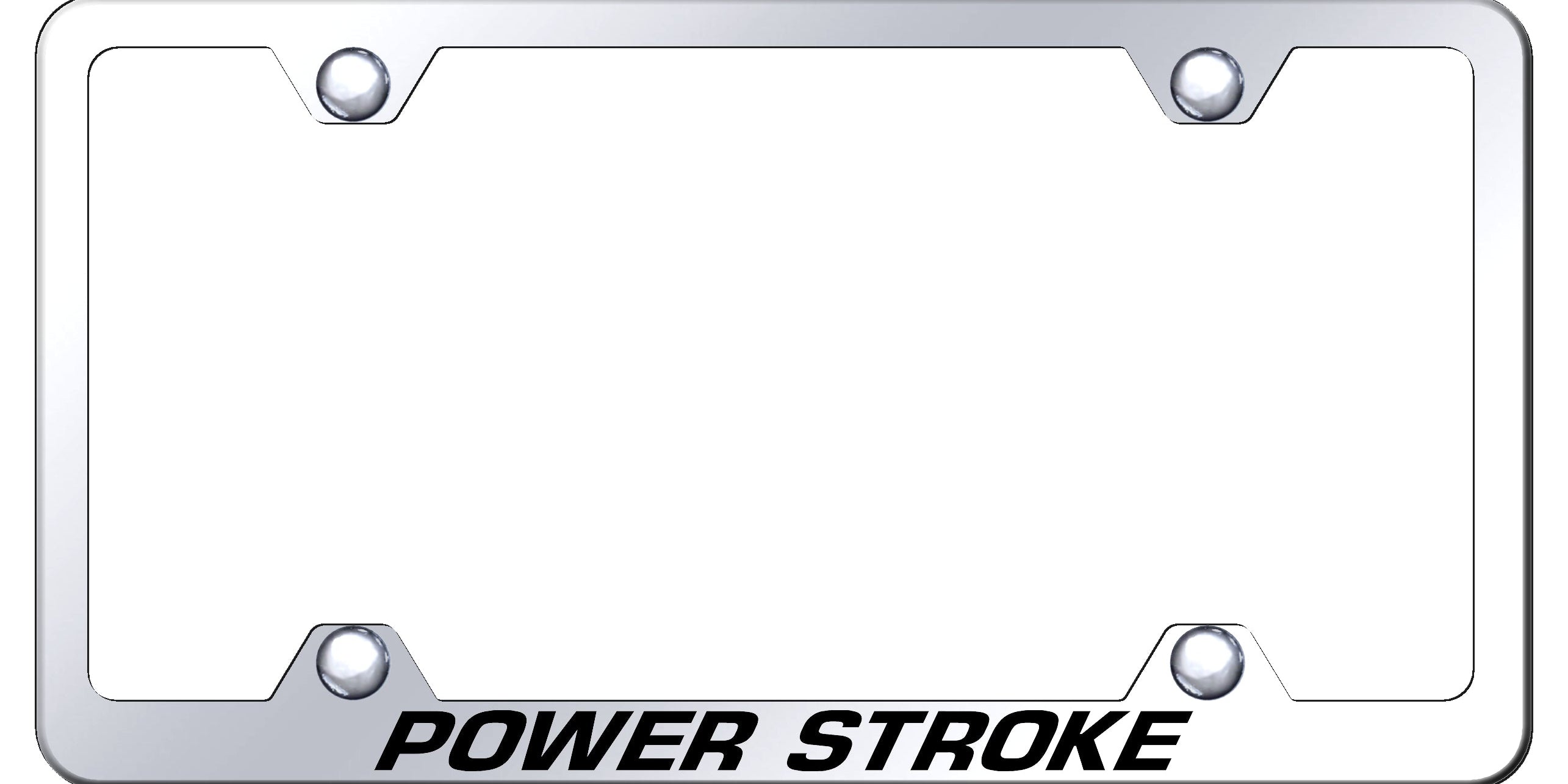 Powerstroke Steel Wide Body Frame - Laser Etched Mirrored