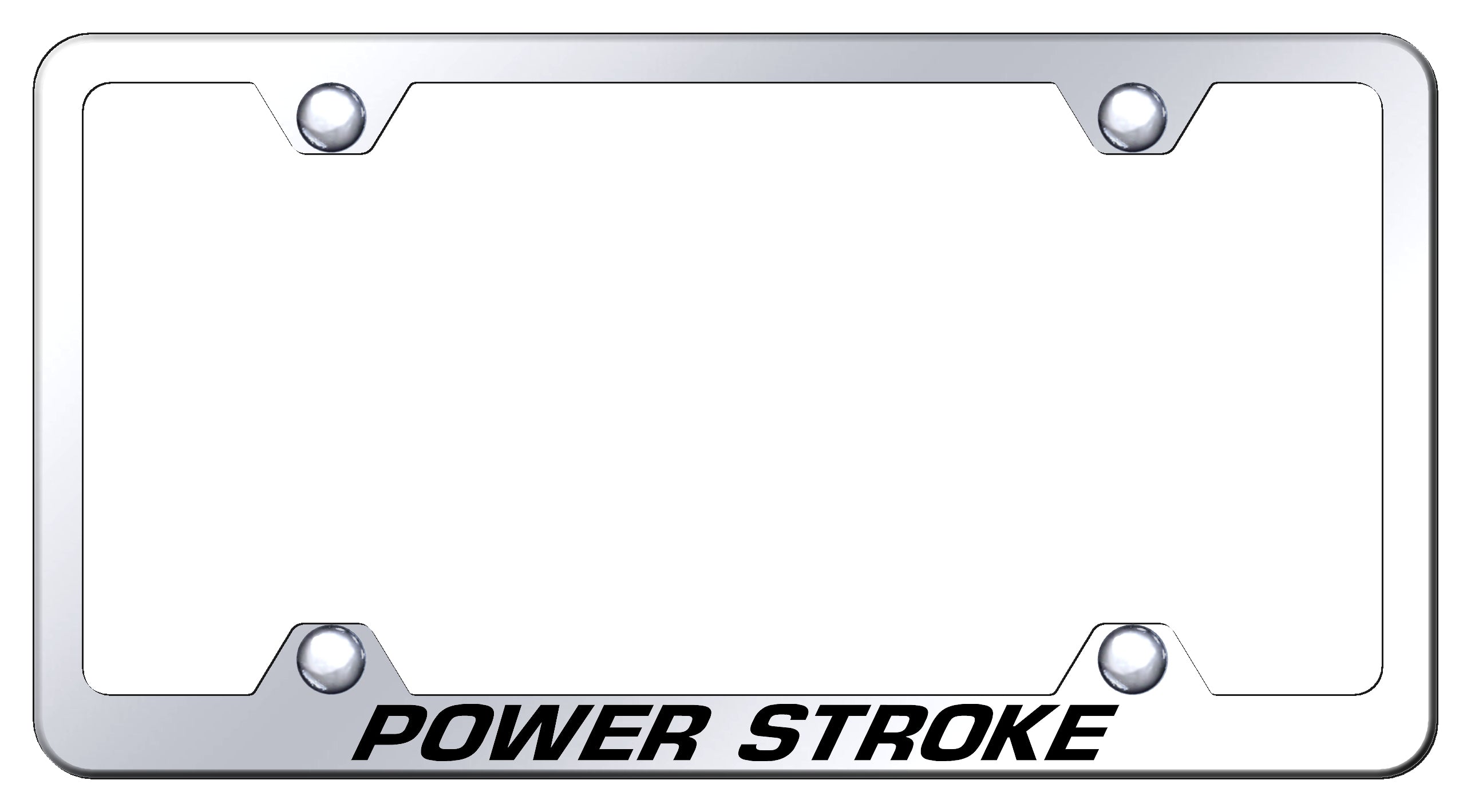 Powerstroke Steel Wide Body Frame - Laser Etched Mirrored