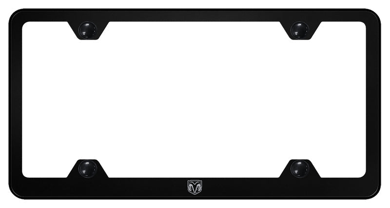 Ram Head Steel Wide Body Frame - Laser Etched Black