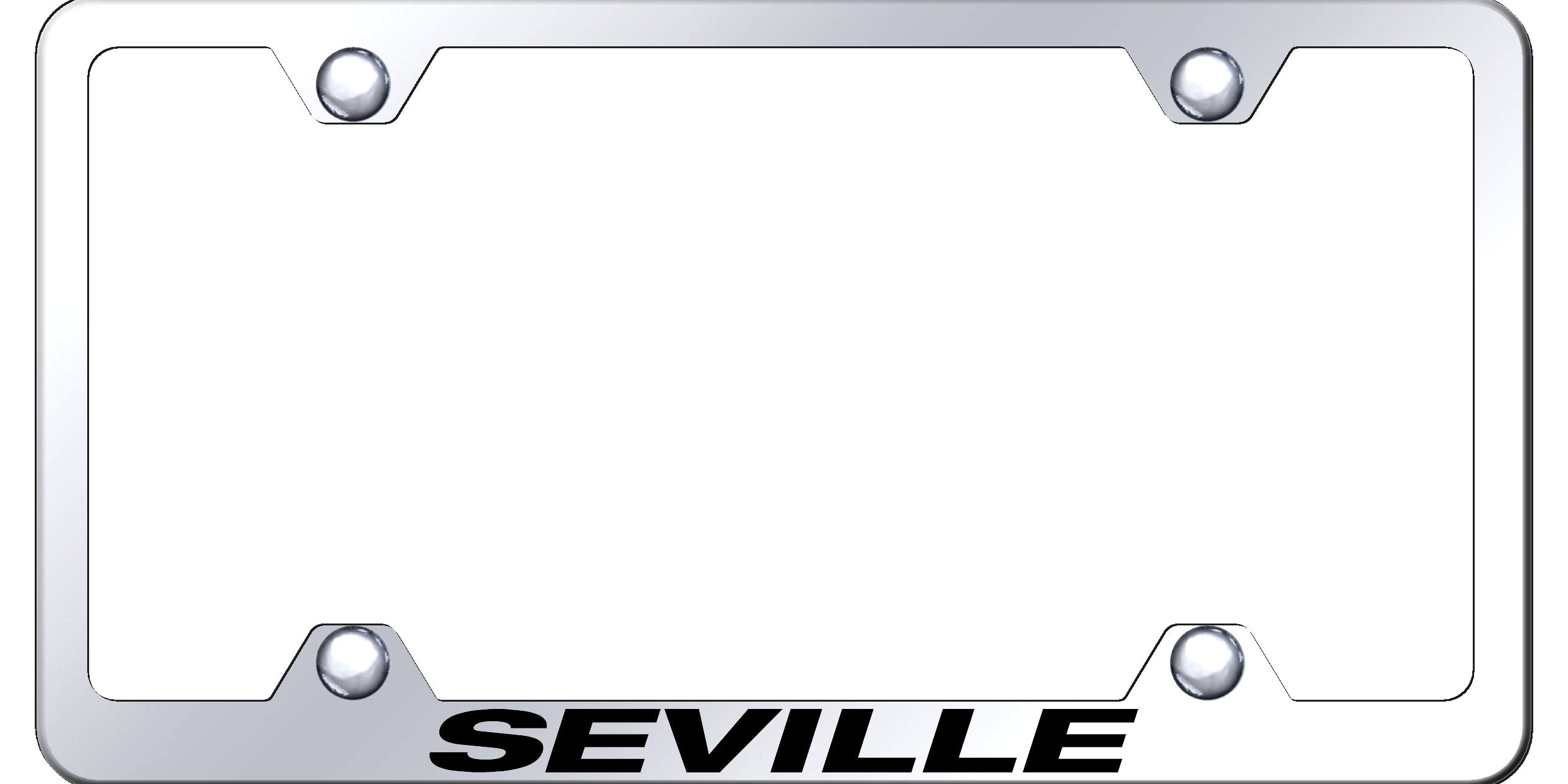 Seville Steel Wide Body Frame - Laser Etched Mirrored