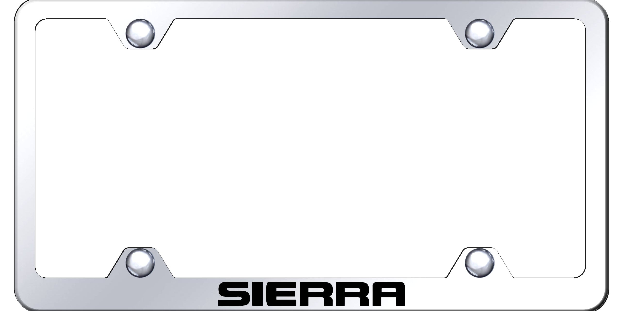 Sierra Steel Wide Body Frame - Laser Etched Mirrored