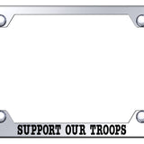 Support Our Troops Steel Wide Body Frame - Etched Mirrored