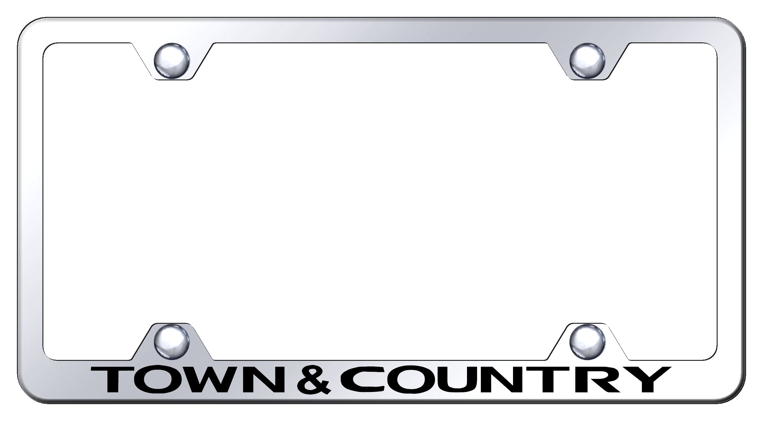 Town & Country Steel Wide Body Frame - Laser Etched Mirrored