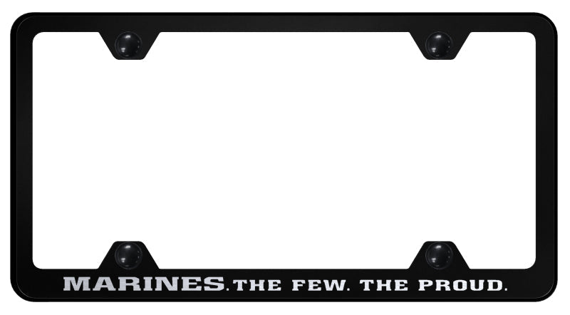 The Few The Proud Steel Wide Body Frame - Laser Etched Black