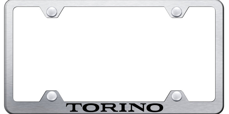 Torino Steel Wide Body Frame - Laser Etched Brushed