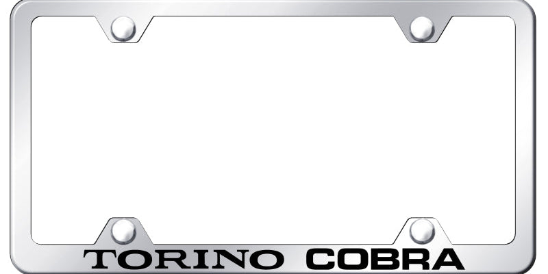 Torino Cobra Steel Wide Body Frame - Laser Etched Mirrored