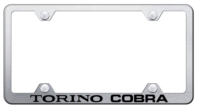 Torino Cobra Steel Wide Body Frame - Laser Etched Brushed