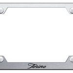 Torino Script Steel Wide Body Frame - Laser Etched Brushed