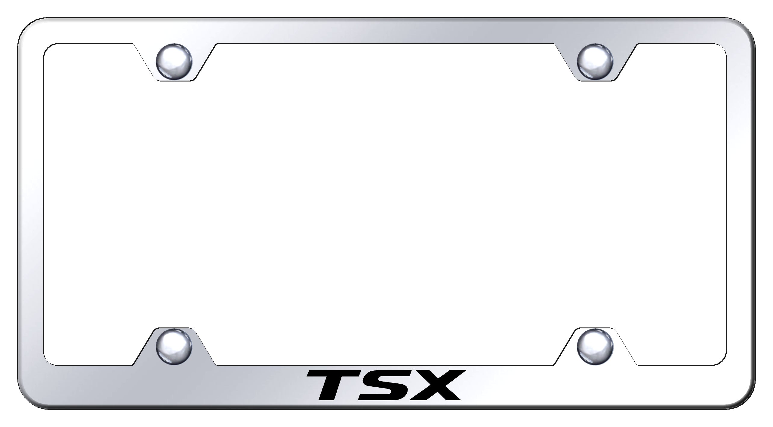 TSX Steel Wide Body Frame - Laser Etched Mirrored