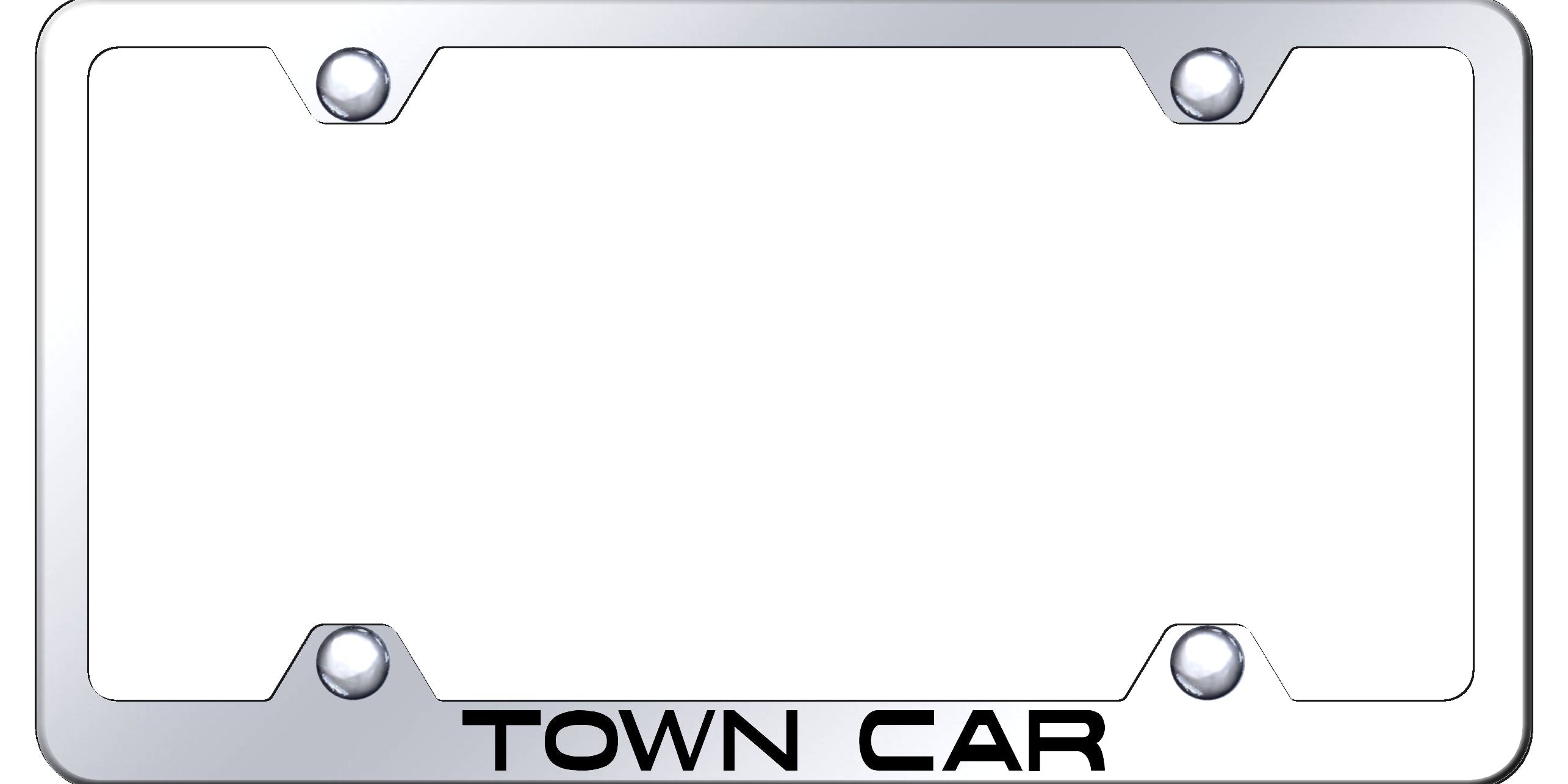 Town Car Steel Wide Body Frame - Laser Etched Mirrored