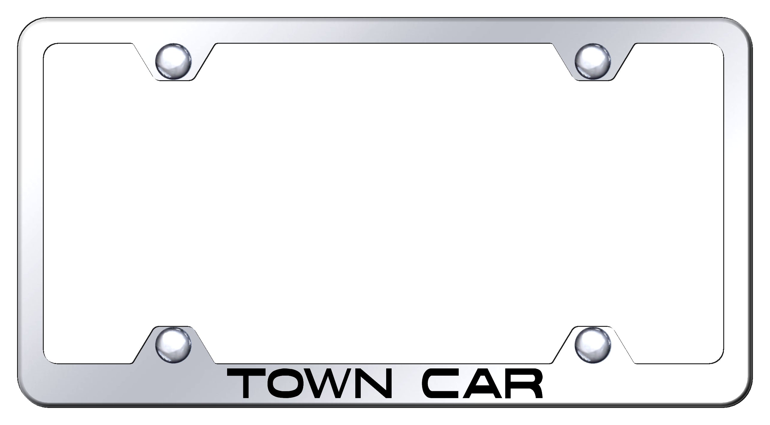 Town Car Steel Wide Body Frame - Laser Etched Mirrored