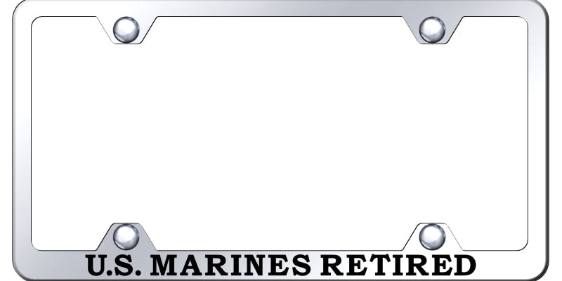 U.S. Marines Retired Steel Wide Body Frame - Etched Mirrored