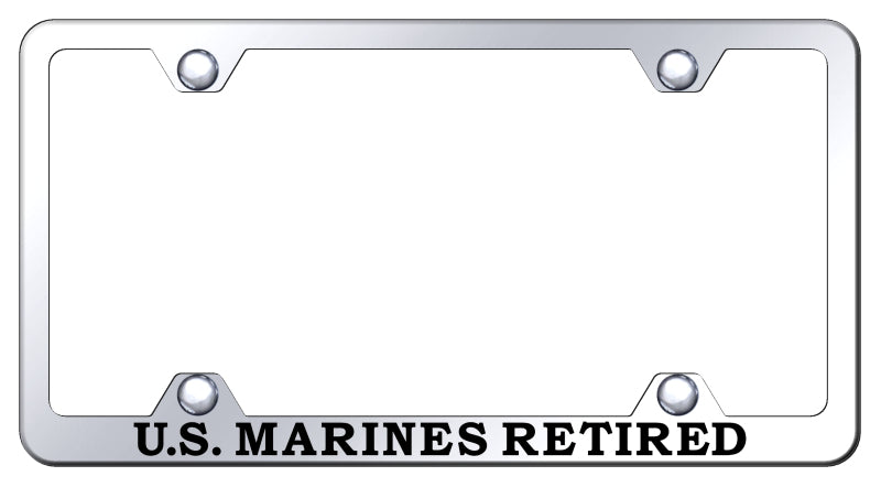 U.S. Marines Retired Steel Wide Body Frame - Etched Mirrored