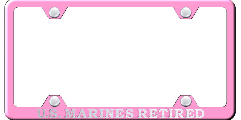 U.S. Marines Retired Steel Wide Body Frame - Etched Pink