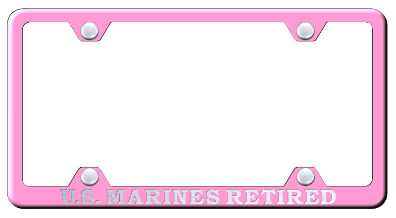 U.S. Marines Retired Steel Wide Body Frame - Etched Pink