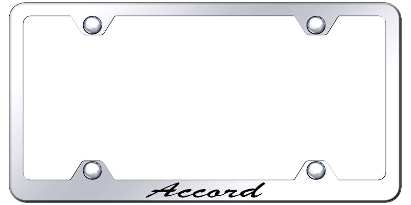 Accord Script Steel Wide Body Frame - Laser Etched Mirrored