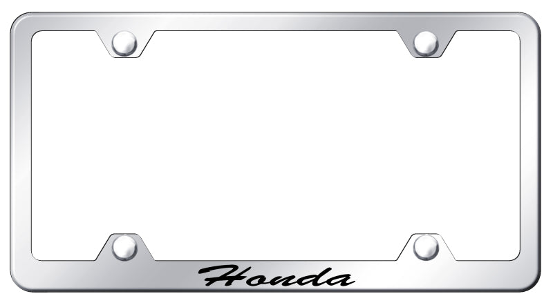 Honda Script Steel Wide Body Frame - Laser Etched Mirrored