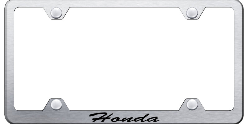 Honda Script Steel Wide Body Frame - Laser Etched Brushed