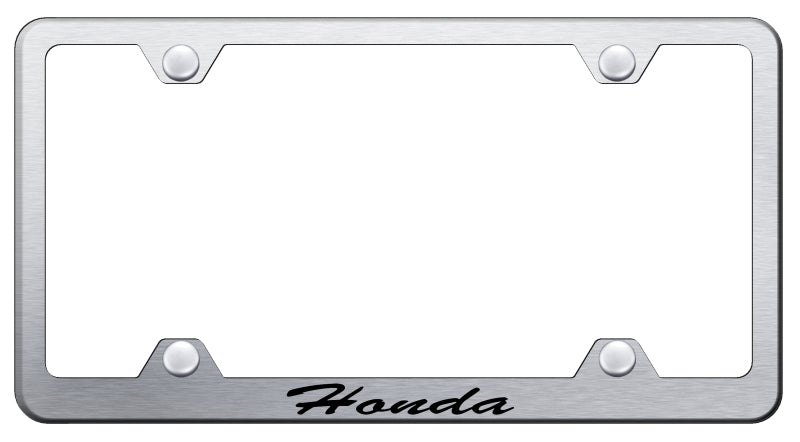 Honda Script Steel Wide Body Frame - Laser Etched Brushed